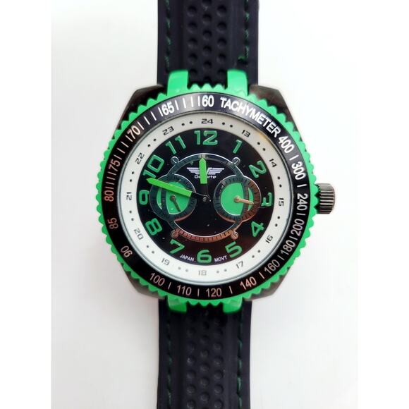 Deporte Clypse Multi-Function Green/Black Men's Watch (MSRP $850)